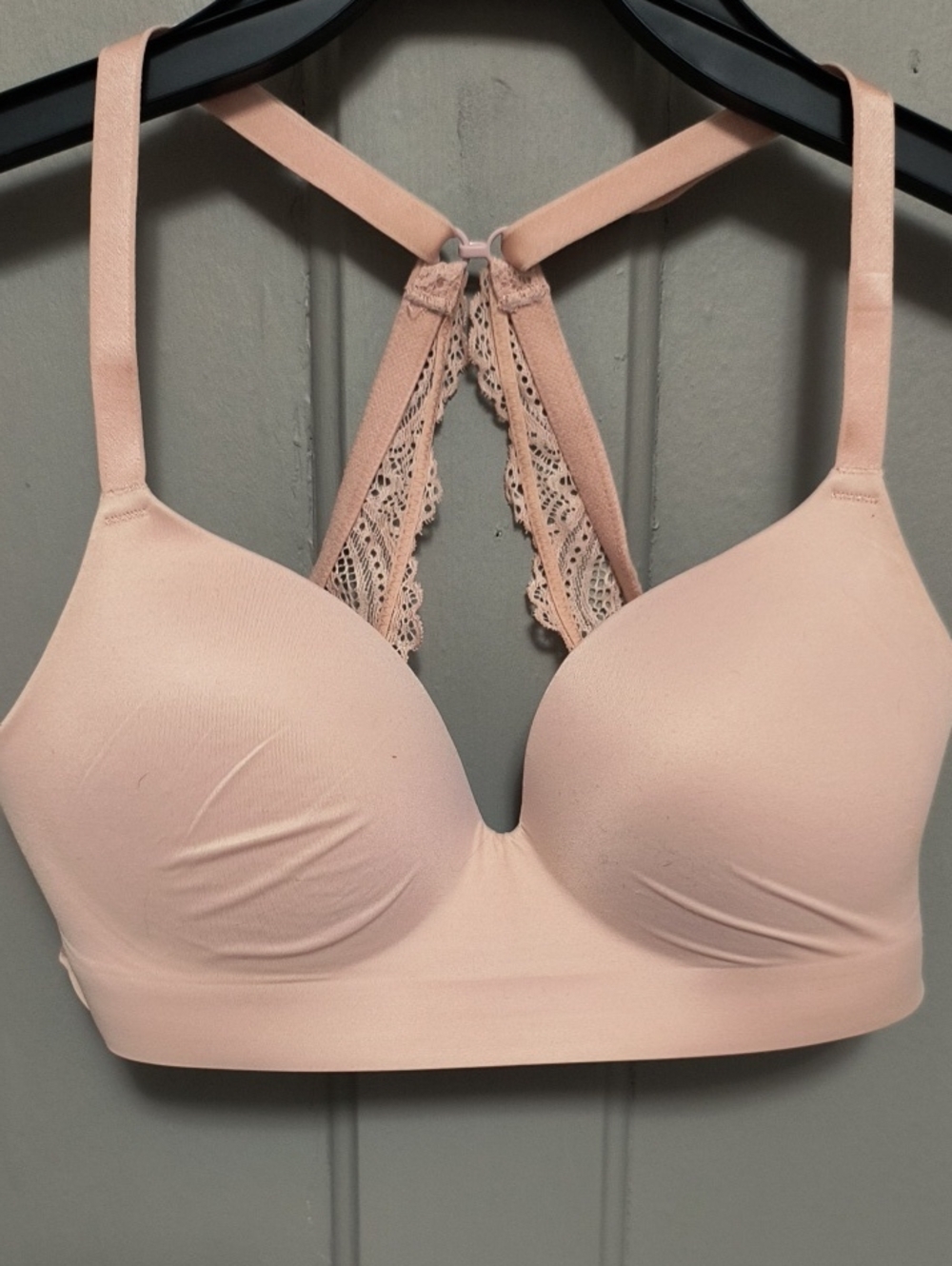 Soma Pale Pink Lace-Back Wireless T-Shirt Bra